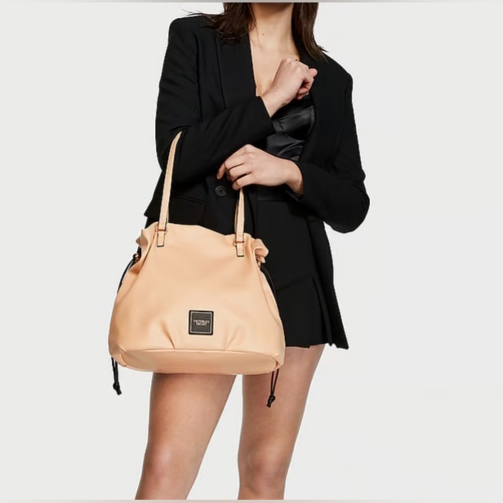 NWT Victoria secret tan leather tote bag